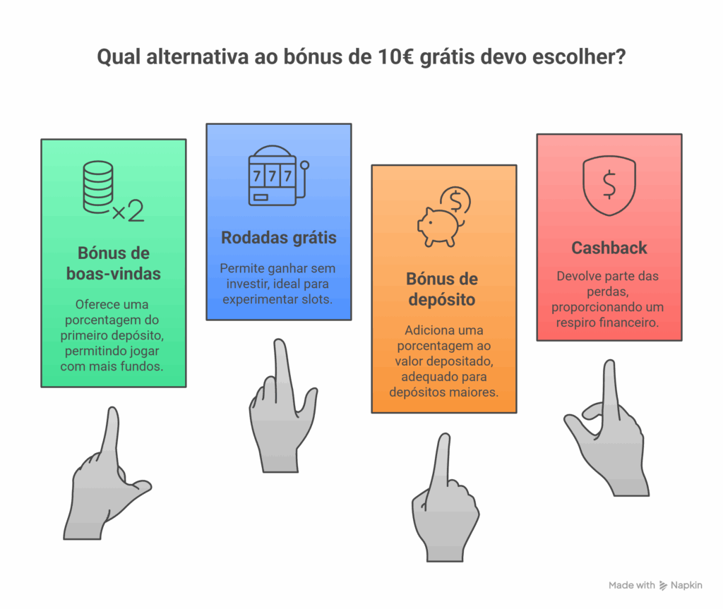 Alternativas ao bónus de 10€ grátis